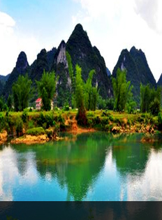 广西德天，陶醉在山水画廊