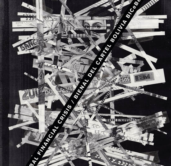 玻利维亚国际海报双年展入选作品欣赏: 主题海报类(全球经济危机)