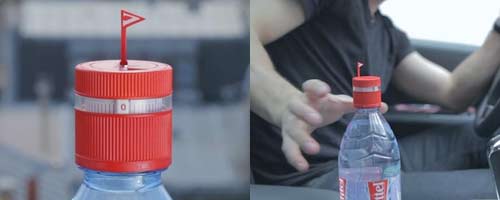 提醒喝水的瓶盖Vittel Refresh Cap