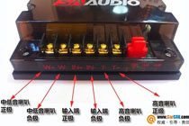 汽车音响改装中分音器与喇叭接线的方法